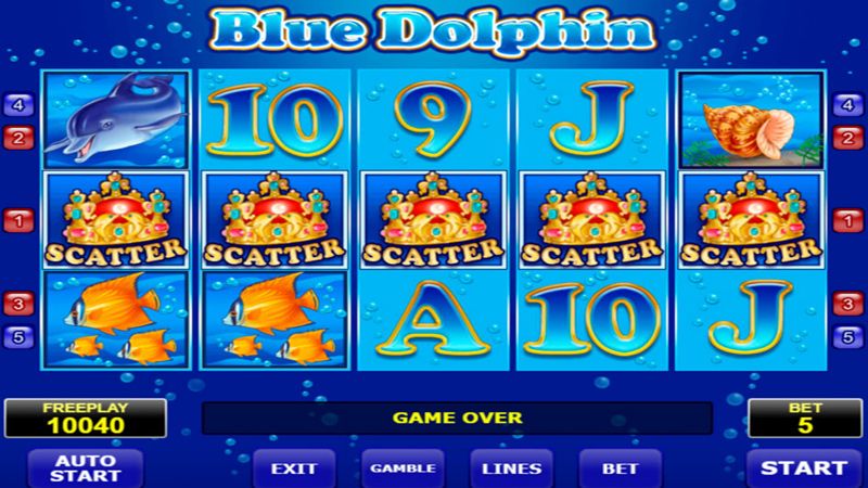 как выиграть в игровой автомат Голубой Дельфин